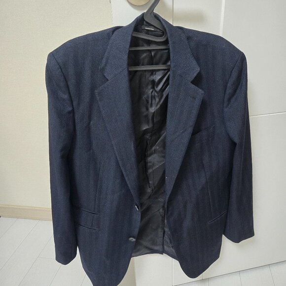 Hermes men's pinstripe suit jacket
